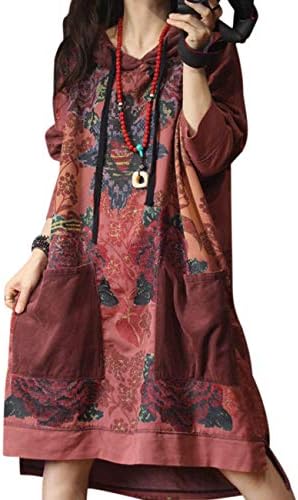 Casual Loose Sweatshirt Jacket Plus Size Outwear Ethnic Pat…