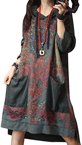 Casual Loose Sweatshirt Jacket Plus Size Outwear Ethnic Pat…