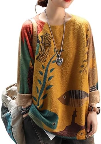 Christmas Sweater Graphic Printed Oversized Pullover Sweate…