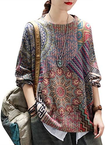 Ugly Christmas Sweater Graphic Printed Oversized Pullover S…